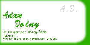 adam dolny business card